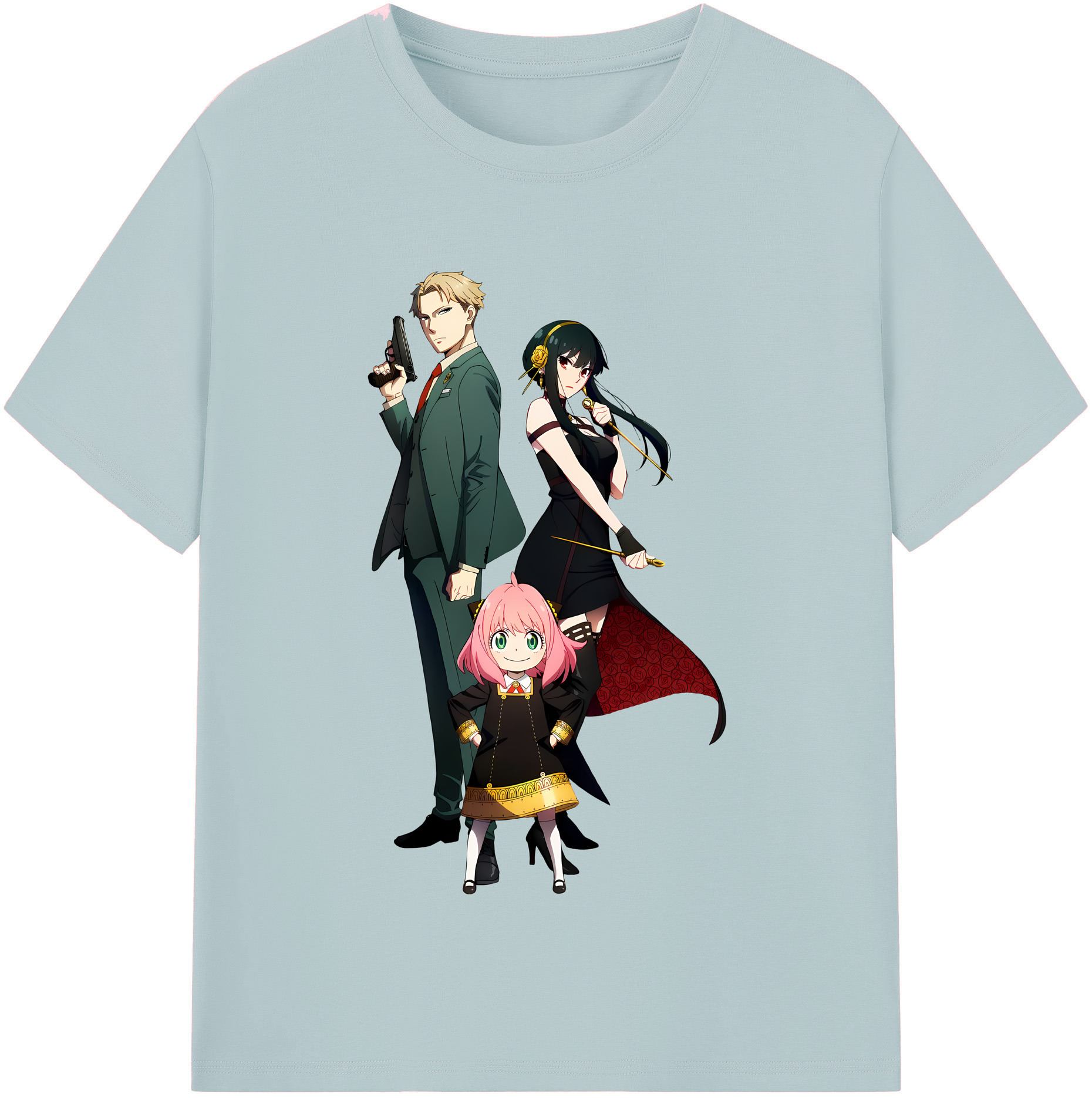 （画像用） SPY×FAMILY间谍家家酒 綿100％半袖Tシャツ（フロントプリント）
